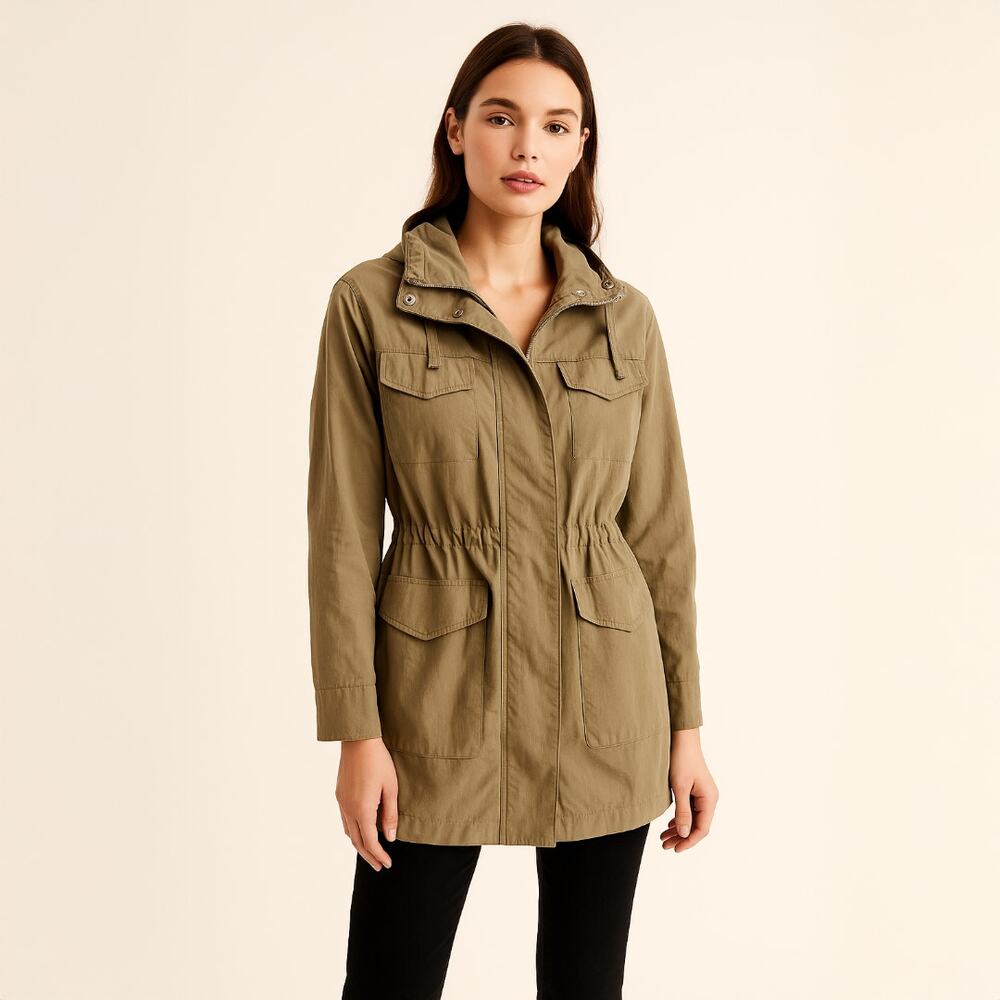 A496 • Water-Resistant Hooded Utility Jacket